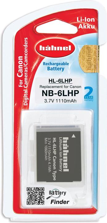 Immagine prodotto Hähnel Batteria sostitutiva HL-6LHP, per Canon NB-6L (Batteria della fotocamera)