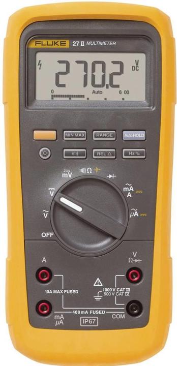 Produktbild Fluke Hand-Multimeter digital 27II/E (CAT III 1000V, CAT IV 600V)