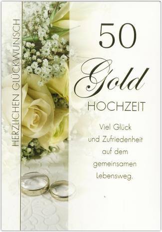 Image du produit ABC Carte 50e anniversaire de mariage Noces d'or Bouquet de roses (1 pcs)