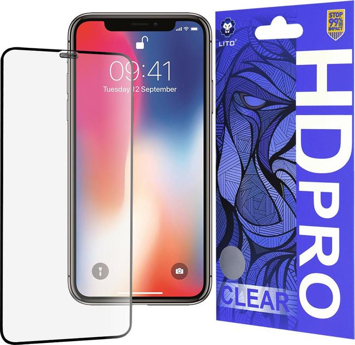 Produktbild Lito - HD Pro Clear - iPhone X / iPhone XS / iPhone 11 Pro - Black (1 Stück, Apple iPhone 11 Pro, Apple iPhone XS, Apple iPhone X)
