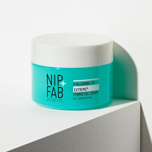 Actual product image Nip + Fab Hydrate Hyaluronic Fix Extreme Hybrid Gel Cream 2% (50 ml, Day cream)