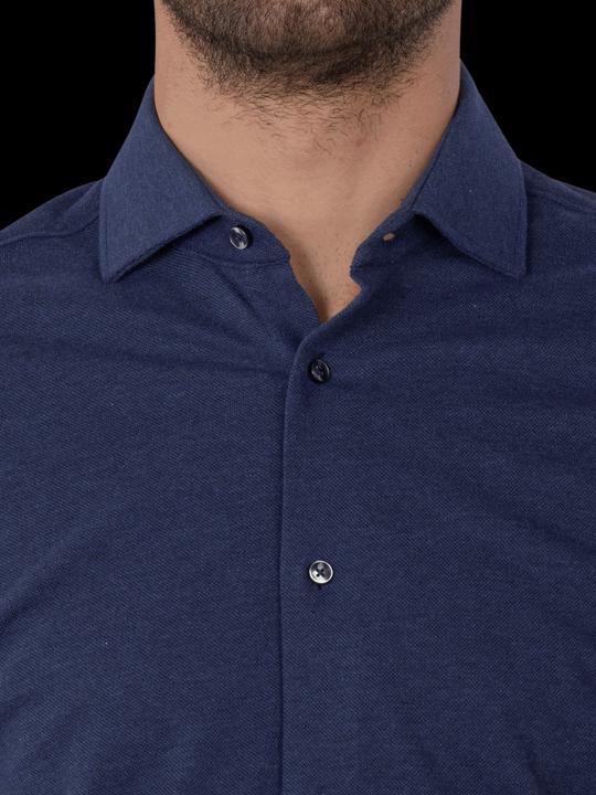 Actual product image The Basics Hemd Modern Fit Hai bügelleicht uni blue (39)
