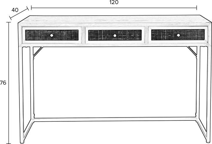 Actual product image Zuiver Table (40 x 120 x 76 cm)