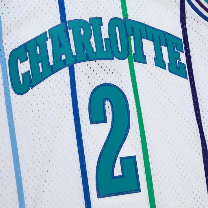Actual product image Mitchell & Ness nba jerey charlotte hornet larry johnon (S)