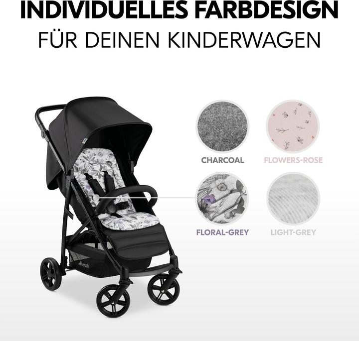 Produktbild Hauck Pushchair Seat liner Floral Grey