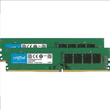 Actual product image Crucial Desktop Memory (2 x 16GB, 2400 MHz, DDR4-RAM, DIMM)