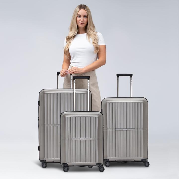 Image du produit Pactastic Collection 01 Set de valises à 4 roulettes 3pcs avec soufflet extensible (221 l, XL (à partir de 115l))