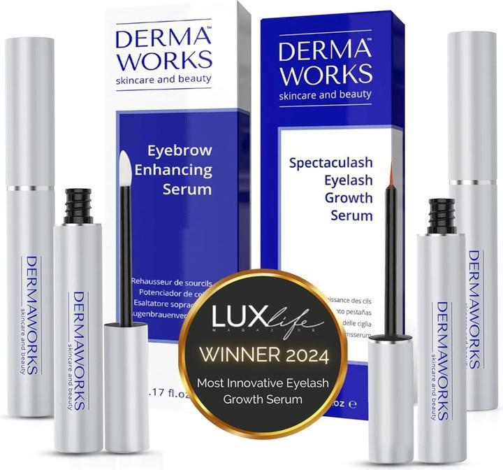 Actual product image DermaWorks Wimpern- & Augenbrauenserum Duo für schnelles Wachstum (8 ml)