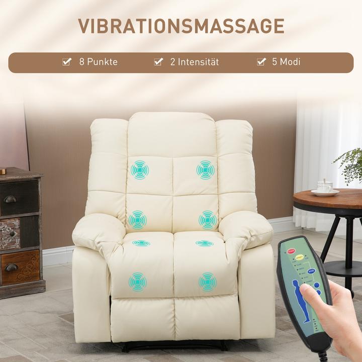 Produktbild Homcom Massagesessel mit Liegefunktion und Fernbedienung