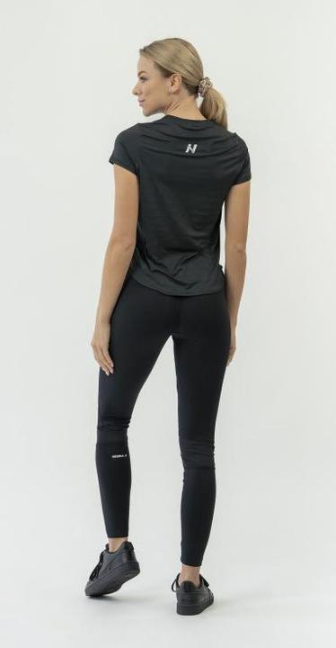 Actual product image Nebbia Fit Activewear T-Shirt "Airy" with Reflective Logo 438 black (S)