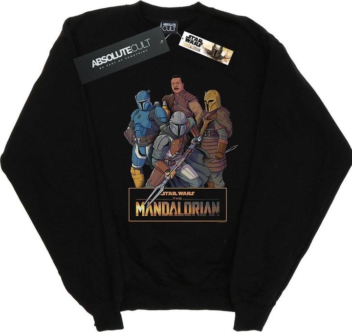 Star Wars The Mandalorian Character Collage Sweatshirt (L)