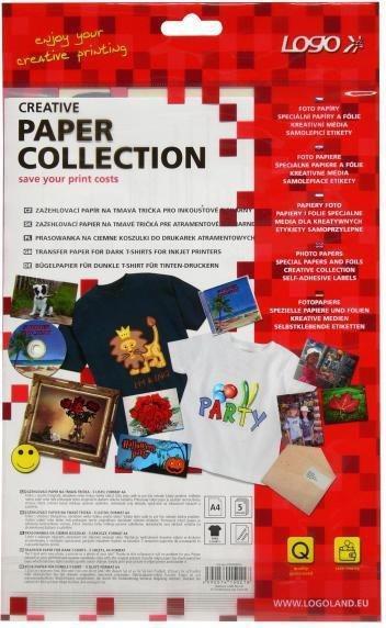 Produktbild Logo Transferpapier zum Aufbügeln, dunkles T-Shirt-Papier, weiss, A4, Inkjet, L (15021) (5 x)