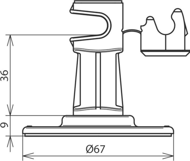 Image du produit Dehn Support de câble de toit DEHNsnap H 36mm gris 297110