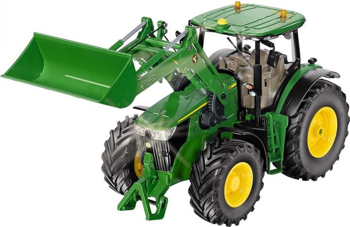 Actual product image Siku John Deere 7310R with front loader and Bluetooth app control