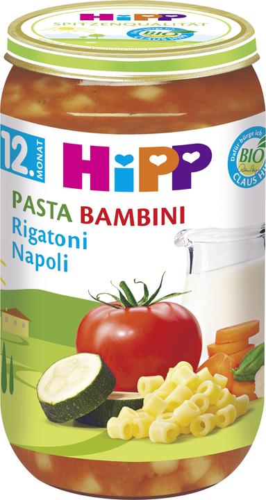 Immagine prodotto Hipp Menü biologici da 12 mesi Pasta Bambini, Rigatoni Napoli (250 g)