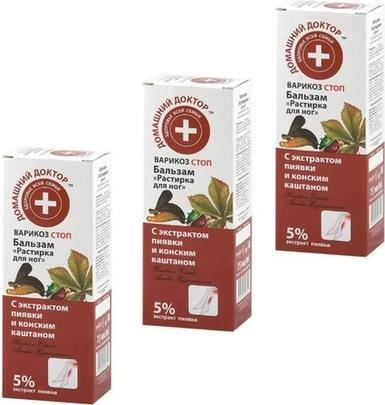 Elfa Domaschnij Doktor Foot Balm with Leech Extract and Horse Chestnut 75ml