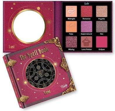Actual product image Rude Cosmetics RUDE The Spell Book Smooth and Blendable Eyeshadow Palette Lust