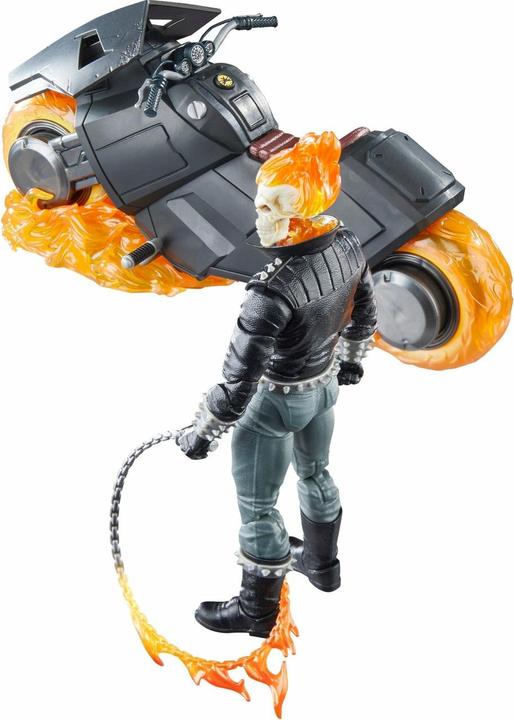 Produktbild Hasbro Marvel 85th Anniversary Marvel Legends Actionfigur mit Fahrzeug Ghost Rider 15 cm
