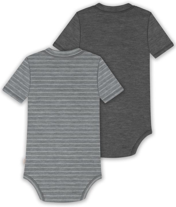 Image du produit Normani Lot de 2 bodies manches courtes bébé mérinos "Tihoi" - 9321 (62)