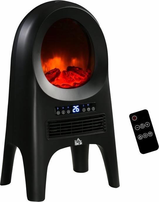 Produktbild Swisshandel24 3 Modi Keramik Heizlüfter mit Timer 2000 W Elektroheizung mit LED-Flammen und Überhitzungs- und Kipp (2000 W)