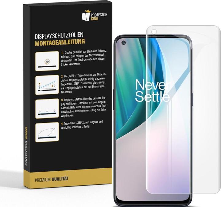 Actual product image Protectorking 2x Panzerfolie Anti-Shock HD Klar (2 Piece, OnePlus North N10)