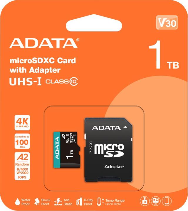 Produktbild Adata Premier Pro (1000 GB, microSDXC, U3, UHS-I)