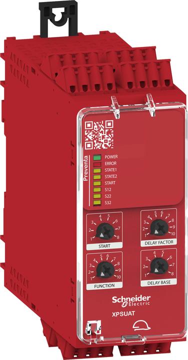 Produktbild Schneider Electric XPSUAT33A3AC 10FKT 1K 3+3S 1Ö2T 48-240V FZ Sicherheitsrelais