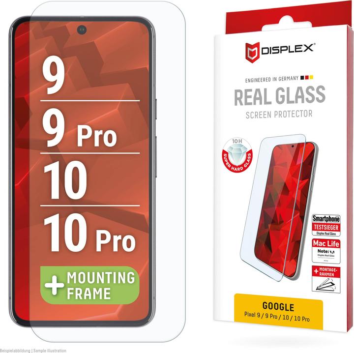 Image du produit Displex Real Glass, 2D Panzerglas (1 pièce(s), Google Pixel 9 Pro, Google Pixel 9)