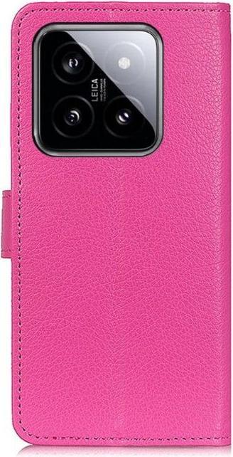 Actual product image MU Classic Litchi Leather Bookcover Series (Xiaomi 14 Pro)