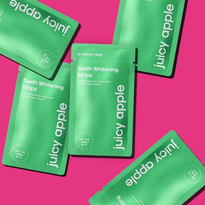 Actual product image SmilePen Pop Whitening Strips Juicy Apple (Strips)
