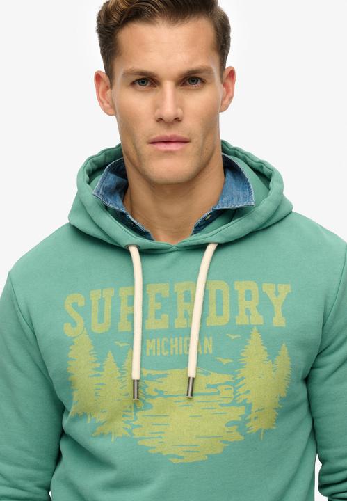 Immagine prodotto Superdry Lo-Fi Outdoor locker geschnittenes, einfarbiges Hoodie (S)