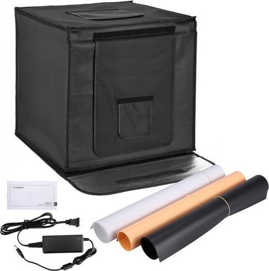 Actual product image Rafalia Photo studio box with LED 40 x 40 cm foldable incl. 3 backgrounds