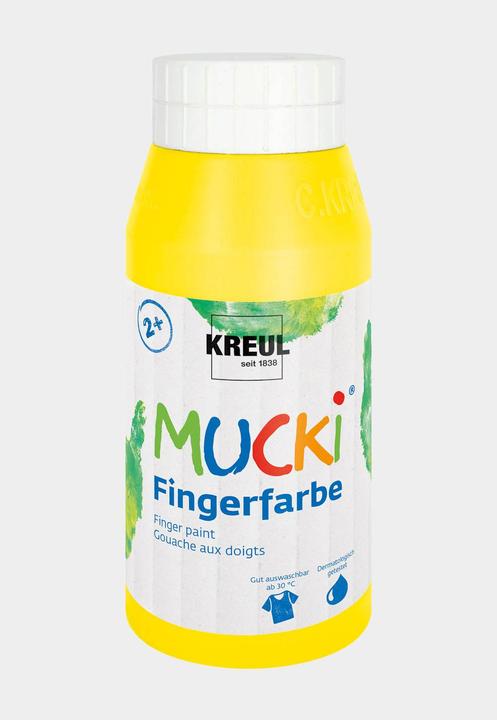 Image du produit Mucki Peinture au doigt (Jaune, 750 ml)