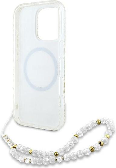 Immagine prodotto Guess GUHMP16XHCPOFPH Custodia rigida per iPhone 16Pro Max 6,9" biały/bianco IML Flowers Allover Electro (Apple iPhone 16 Pro Max)