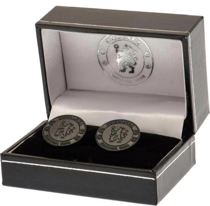 Actual product image Chelsea FC Ion-coated cufflinks (100% synthetic material)