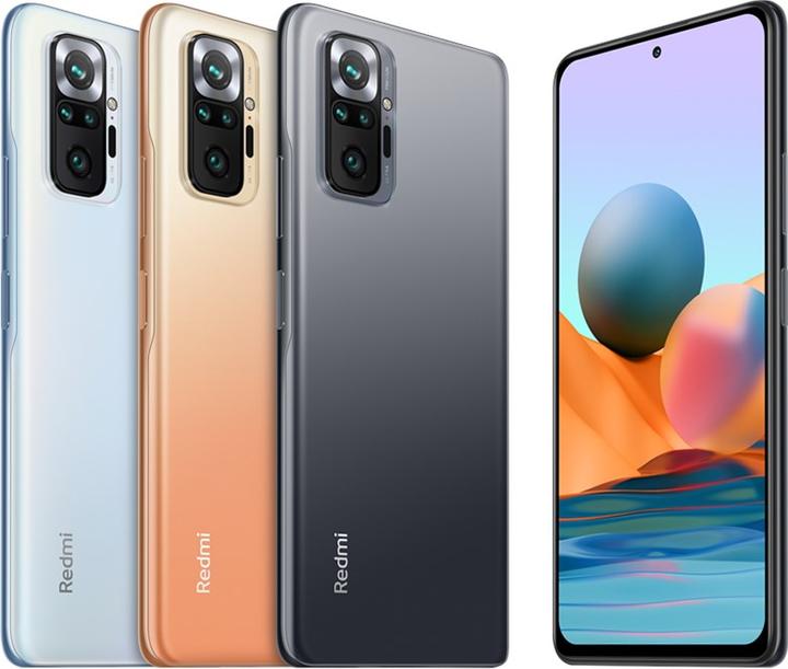 Productafbeelding Xiaomi Redmi Note 10 Pro (128 GB, IJsblauw, 6.67", Dubbele SIM, 108 Mpx, 4G)