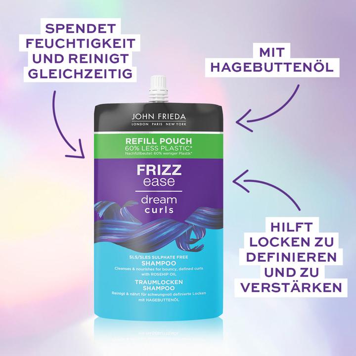 Actual product image John Frieda Frizz Ease Dream Curls Shampoo Refill (500 ml, Liquid shampoo)