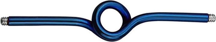 Star Piercing Barbell-Stab dunkelblau Schleife (ohne Messing, Chirurgenstahl 316L)