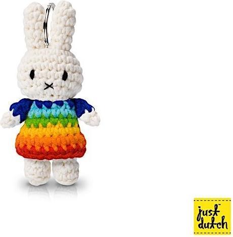 Actual product image Just Dutch crocheted miffy keyring
