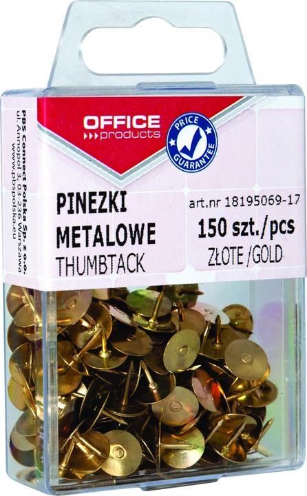 Produktbild Office Products Reisszwecken, im karton, 150 stück, goldfarben (150 x)