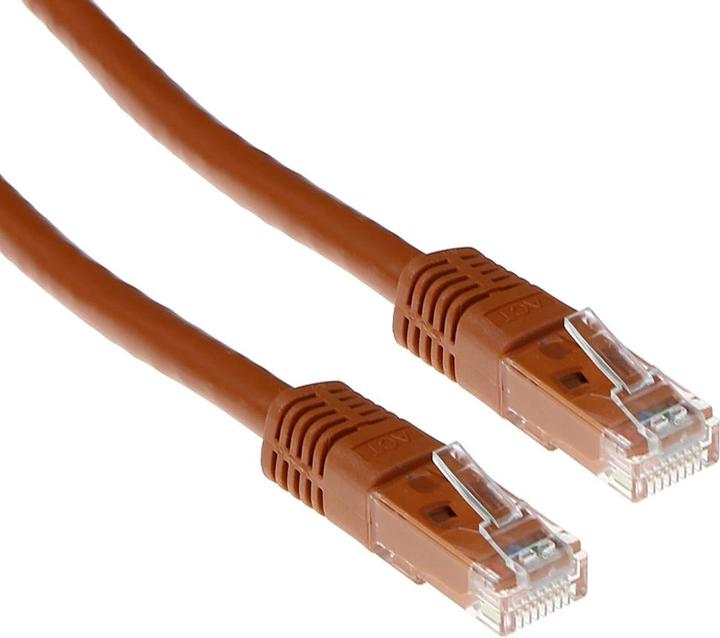 Produktbild Brown 2 meter U/UTP CAT6 patch cable with RJ45 connectors. Cat6 u/utp brown 2.00m (U/UTP, CAT6, 2 m)
