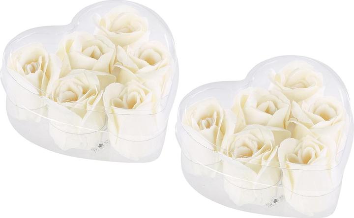 Produktbild Pearl 6 cremeweisse Rosen-Duftseifen in Geschenk-Box, 2er Pack (Seifenlotion)