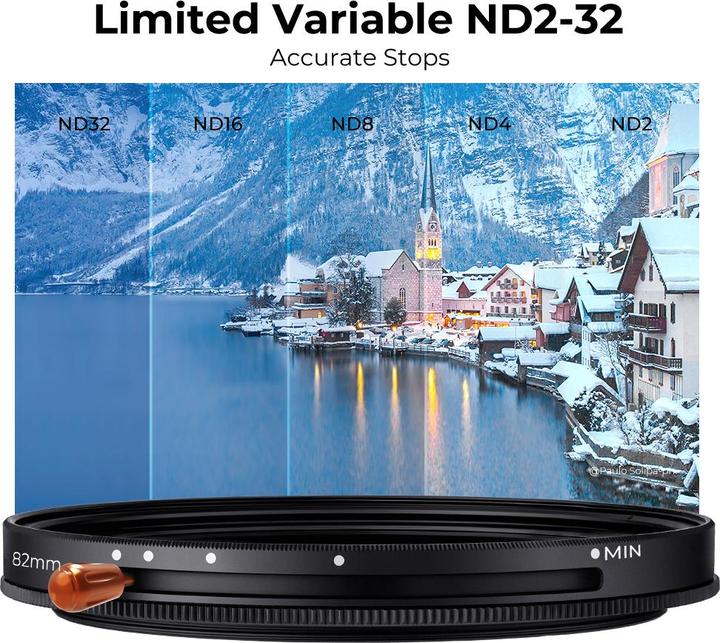 Actual product image K&F Concept 2 in 1 CPL+Variable ND2ND32 (46 mm, Neutral density filter, Polarizing filter)