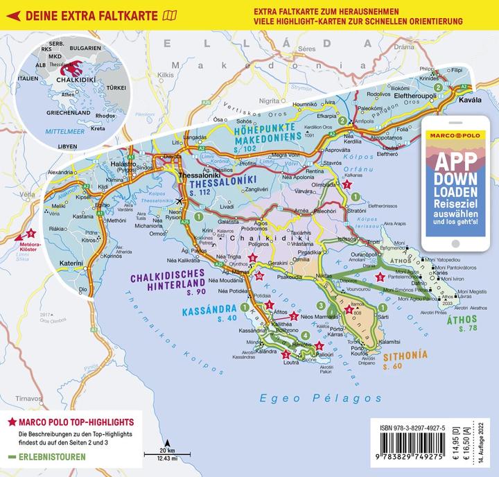Produktbild Reiseführer Chalkidiki,Thessaloníki (Deutsch, Klaus Bötig, 2022)