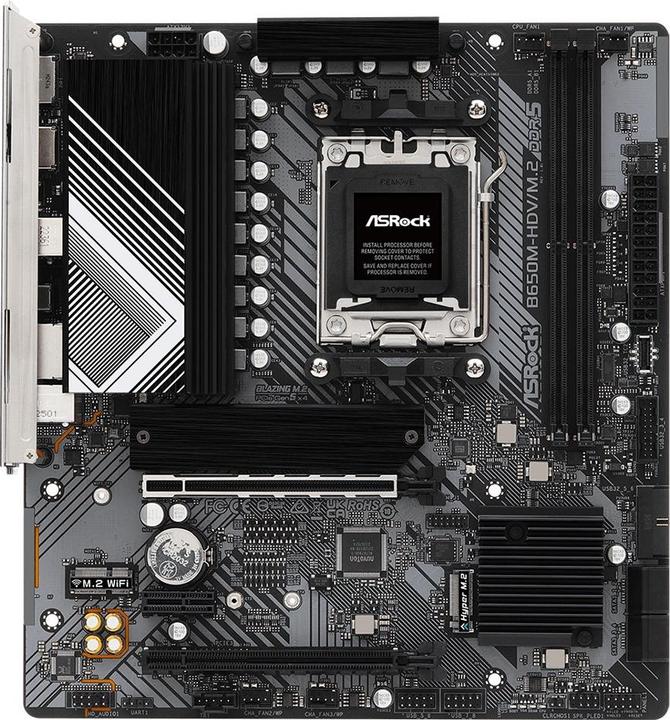 Actual product image AsRock B650M-HDV/M.2 (AM5, AMD B650, mATX)