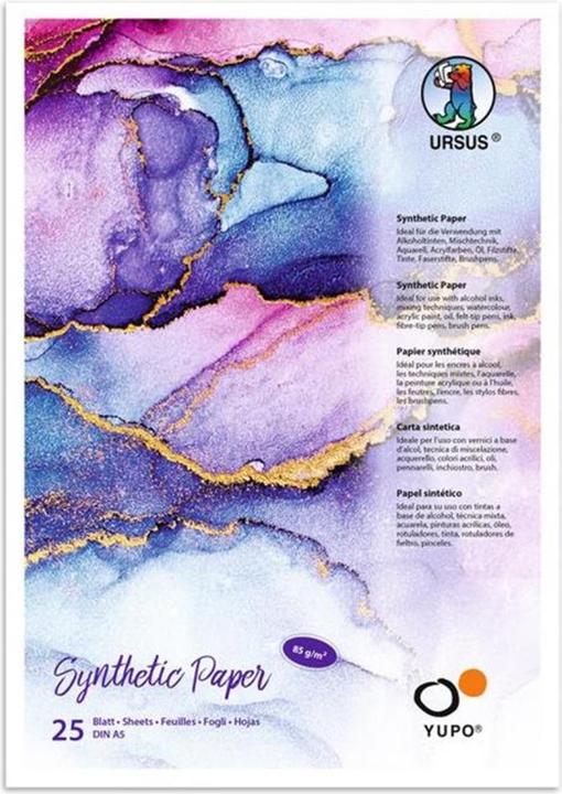 Ursus Malblock Yupo Synthetik, A5, 25 Blatt (A5)
