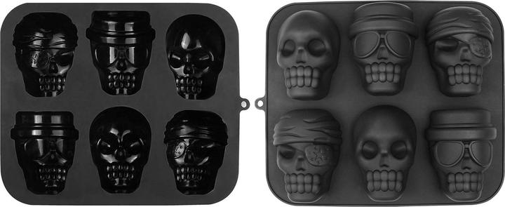 Produktbild Metamorph Totenkopf Silikonform 6-fach