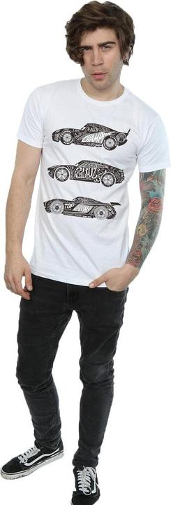 Immagine prodotto Disney Cars Text Racers Maglietta Uomo (L)