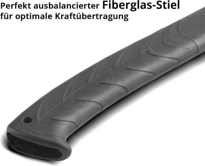 Produktbild Stahlwerk Axt 3er Set 355/ 445/ 775 mm Beil aus Carbon-Stahl mit Fiberglas-Griff