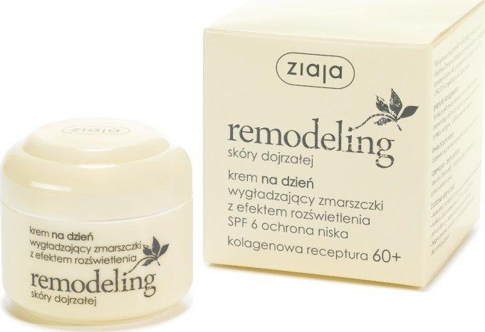 Ziaja Remodeling für reife Haut 60+ Falten glättende Tagescreme SPF6 50ml (W) (50 ml, Tagescreme, Bis SPF 10)
